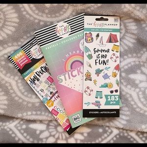 Super fun lot of 3 New Happy Planner stickers